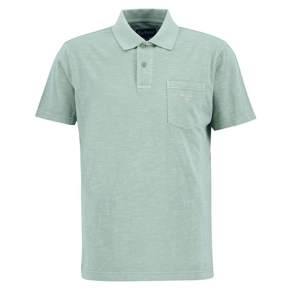 Barbour Pigment Dye Slub Polo Shirt